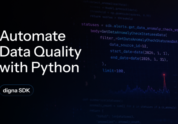 digna python sdk, data observability market, python sdk release, data monitoring tools, data quality software, observability solutions, data dashboard tools, data pipeline monitoring, data analytics sdk, data infrastructure tools